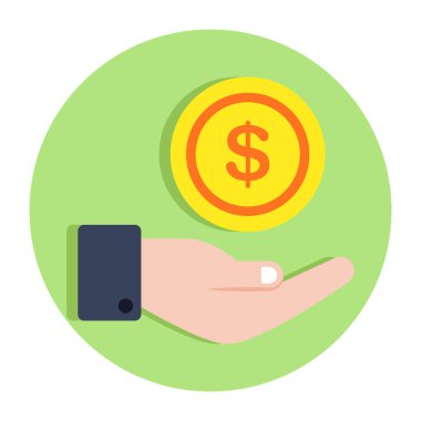 Dolar bakımının simge tasarımı