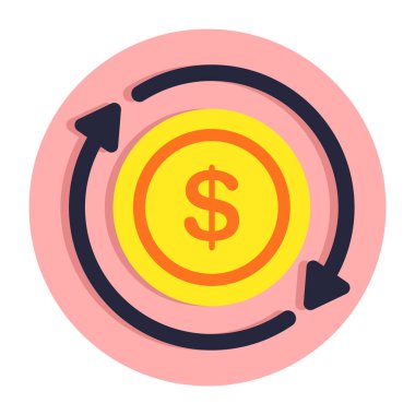 Dolar güncellemesinin yaratıcı tasarım simgesi