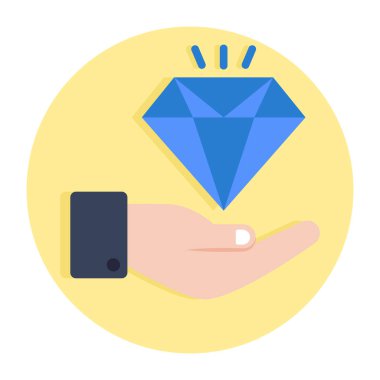 Elmas bakımının mükemmel tasarım simgesi