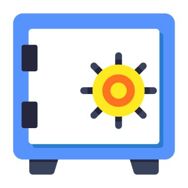 Para kutusunun düz tasarım simgesi