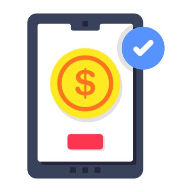 Taşınabilir paranın yaratıcı tasarım simgesi