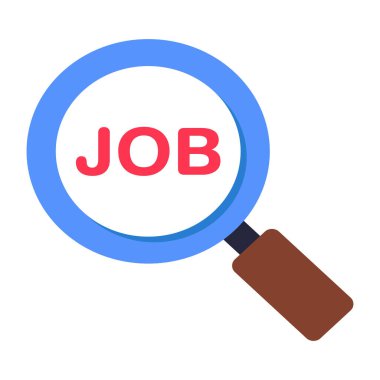 Perfect design icon of job search clipart