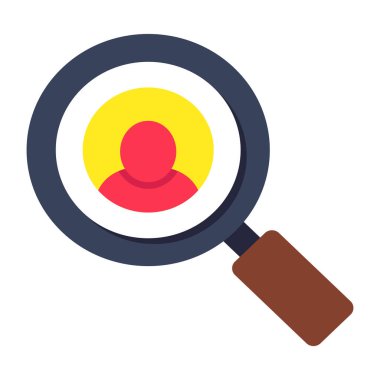 Arama kullanıcısının bir moda tasarım simgesi