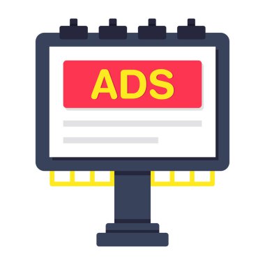 Reklam panosunun premimium indirme simgesi