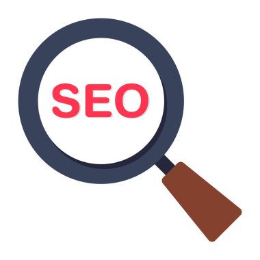 Seo analizinin düzenlenebilir tasarım simgesi