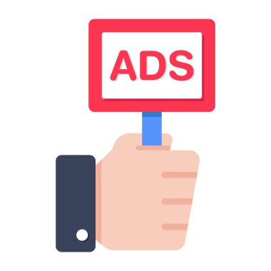 Reklam panosunun premimium indirme simgesi