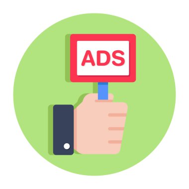 Reklam panosunun premimium indirme simgesi