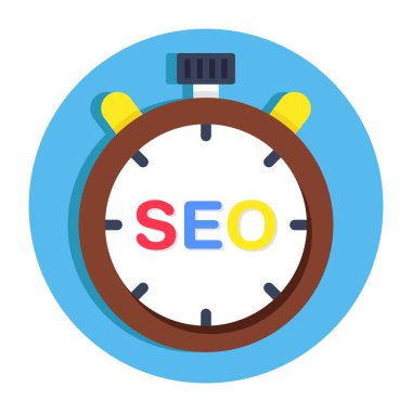 Seo Zamanlayıcı 'nın modern tasarım simgesi.