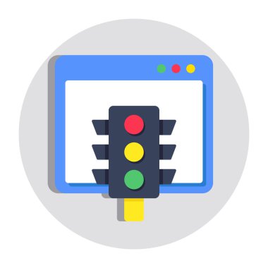 Web trafiğinin modern tasarım simgesi