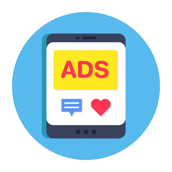 Mobil video reklamının eşsiz tasarım simgesi