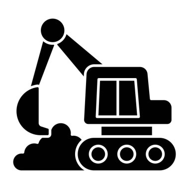 Kazıcının yaratıcı tasarım simgesi