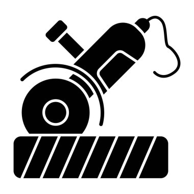 Dairesel testere için düzenlenebilir tasarım simgesi