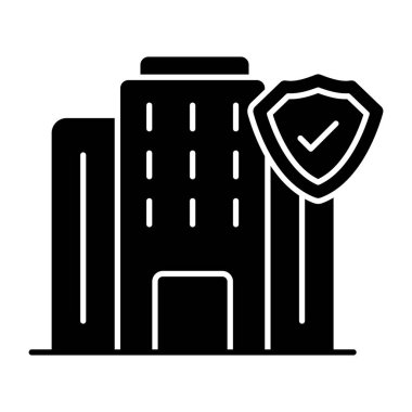 Güvenli binanın mükemmel tasarım simgesi