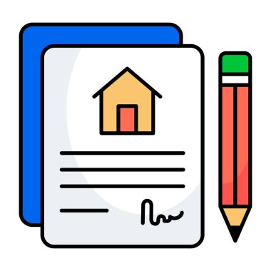 Sözleşme kağıdının düzenlenebilir tasarımı