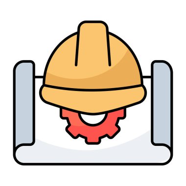 Çalışma yönetiminin modern tasarım simgesi