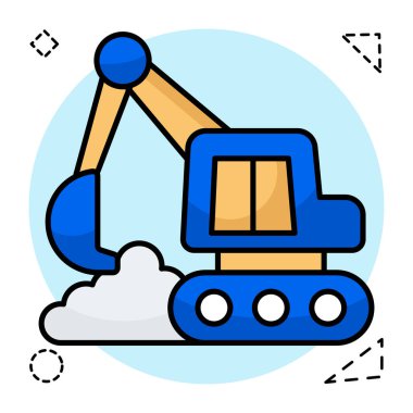 Kazıcının yaratıcı tasarım simgesi