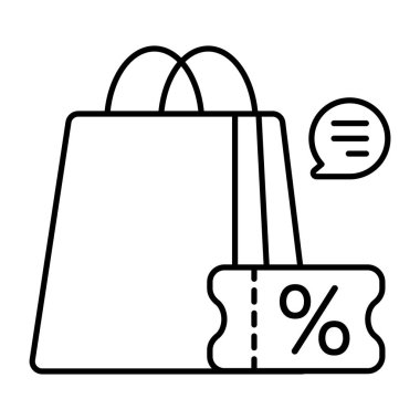 İndirim sohbetinin moda tasarım simgesi