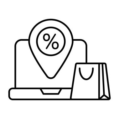 İndirim konumu için güzel bir tasarım simgesi