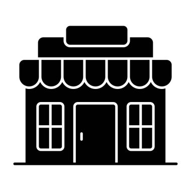 Düz tasarım bir dükkan simgesi