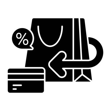 Alışveriş dönüşünün mükemmel tasarım simgesi