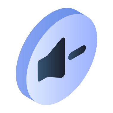 Hacmin düz izometrik tasarım simgesi