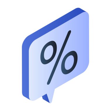 İndirim sohbetinin simge tasarımı