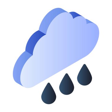 Gök gürültüsü simgesi mükemmel tasarlanmış