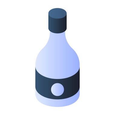 Şarap kovasının modern tasarım simgesi