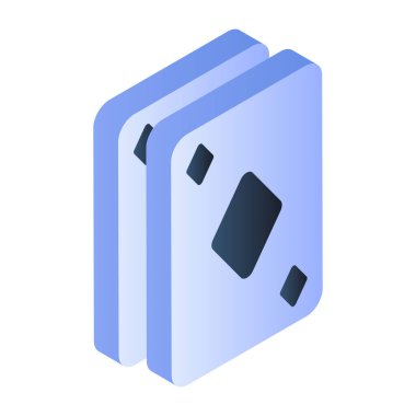 kartın düz izometrik simgesi