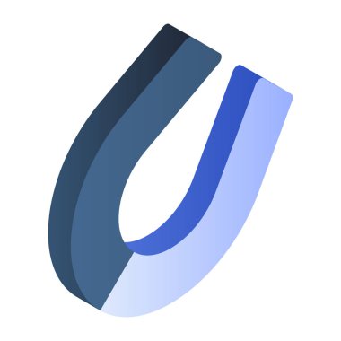 Unique design icon of magnet