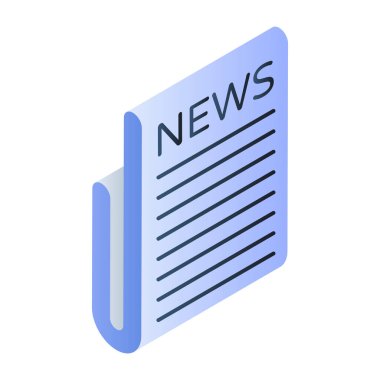 Haberlerin düzenlenebilir tasarım simgesi