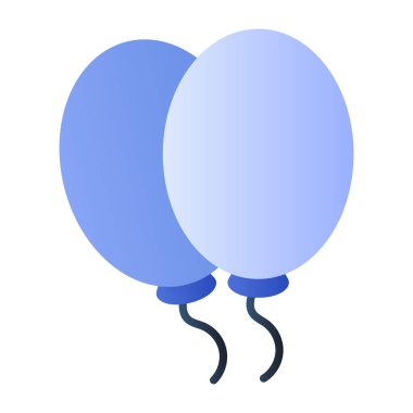 Parti balonlarının modern tasarım simgesi