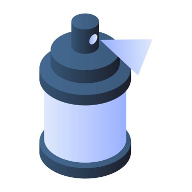 Vücut spreyinin eşsiz tasarım ikonu