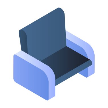 Modern design icon of sofa