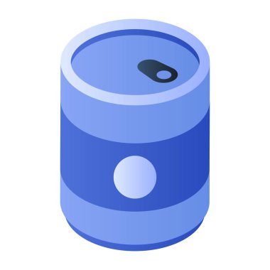 Unique design icon of tin pack