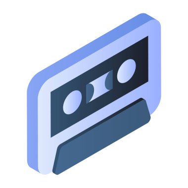 An icon design of cassette