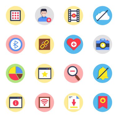 Ux Düz Simgelerinin Kümesi