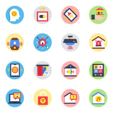 Bir sürü Düz Simge Paketi