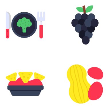 Atıştırmalık Paketi Düz Simge