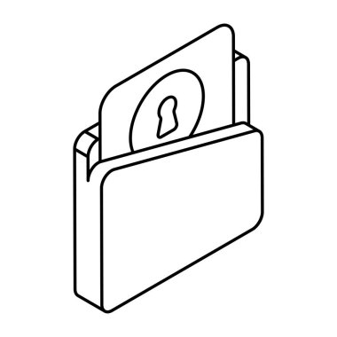 Güvenli dizinin modern tasarım simgesi