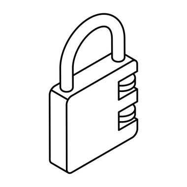 Kilidin renkli tasarım simgesi