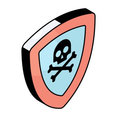 Creative design icon of antivirus clipart