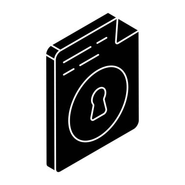 Yaratıcı tasarım simgesi güvenli dosya