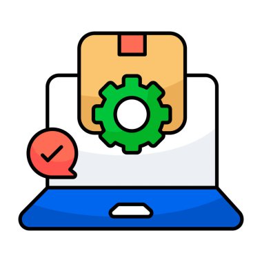 Trendy design icon of parcel management