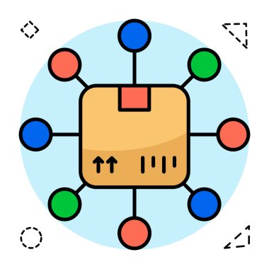Parsel ağ simgesi trend tasarımı