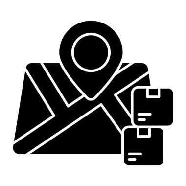 Modern design icon of parcel tracking