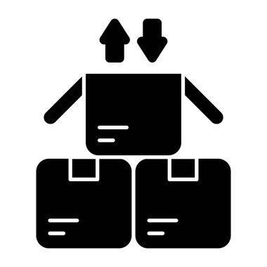 Paket aktarımının düzenlenebilir tasarım simgesi