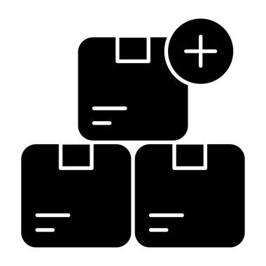 Paket eklemek için düzenlenebilir tasarım simgesi