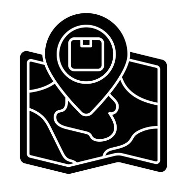 Modern design icon of parcel tracking