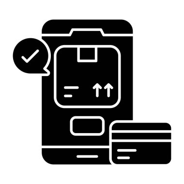 Trendy vector design of mobile card payment